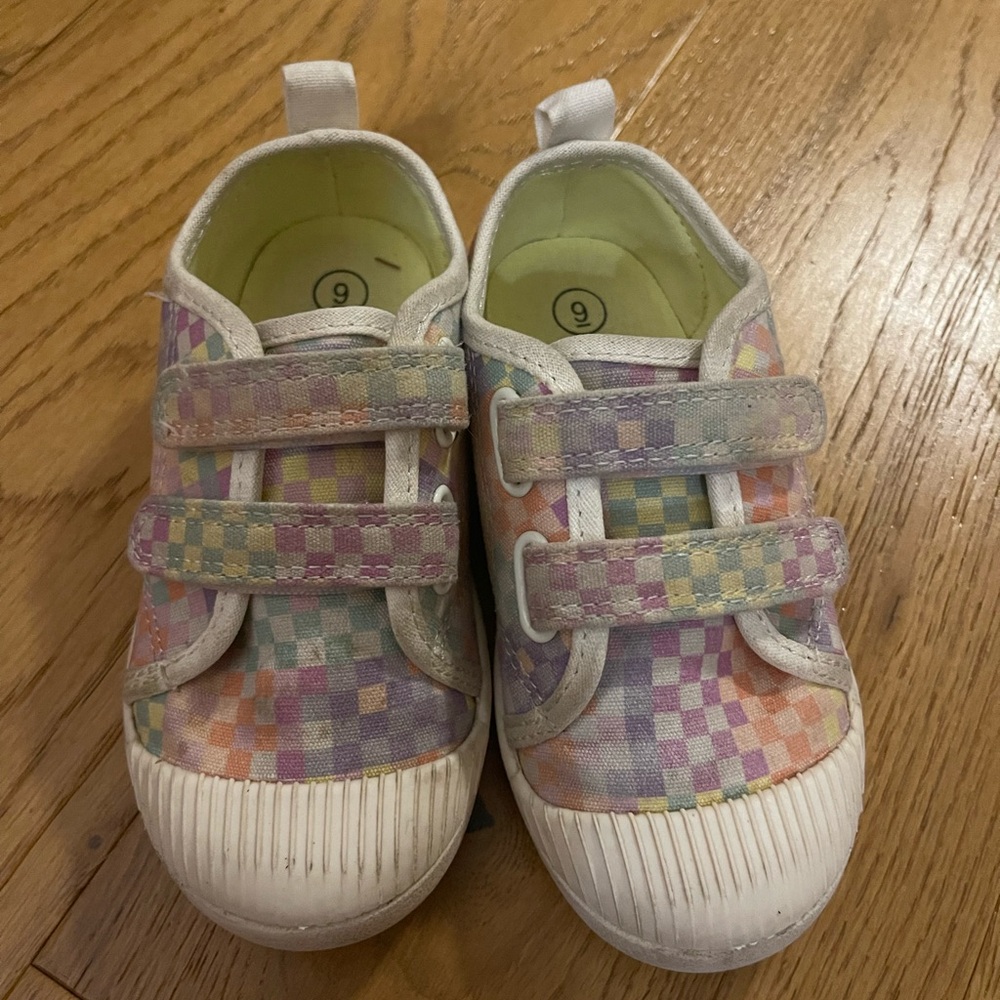 Kids' Cat and Jack Checkered Sneakers